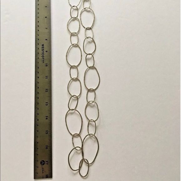 Silpada ‘Bubble Up’ Sterling Silver Large Loop Link Necklace N2148 - Picture 7 of 16